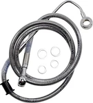Drag Specialties Extended Stainless Steel Front Brake Line Kit - Clear Coated. Fixed Price $90.25.