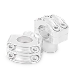 Burly Brand Reaper Riser Clamp 1-1/2IN Tall For 1IN Bar Chrome Set B12-8011C. Fixed Price $119.95.
