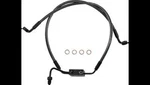 Magnum Designer Braided Front Brake Line Kit Lower Black Abs Dyna Fat Bob 12-17. Fixed Price $310.07.