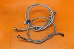 07-08 Kawasaki Ninja ZX6R Aftermarket Braided Front Rear Brake Caliper Hoses. Fixed Price $39.00.