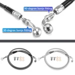 Non-abs Brake Line Kit Front +10" +12" Fit For Harley Dyna Fxd/fxdl/fxdb/fxdwg. Fixed Price $49.99.