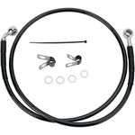 Drag Specialties +6" Brake Line Front Black Vinyl 04-10XL 1741-2529. Fixed Price $66.71.